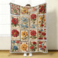 Kuschelige und weiche Flanelldecke mit Blumenmuster