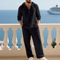 📢📢60 % Rabatt!! ⏰Herren Kapuze Casual Loose Top & Hose 2-teiliges Set