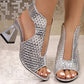 💎 59% RABATT! 💎 Elegante Peep-Toe-Sandalen mit Absatz für Damen – Gewebte Struktur, Stabiler Blockabsatz & Atmungsaktives Design 👠🌿
