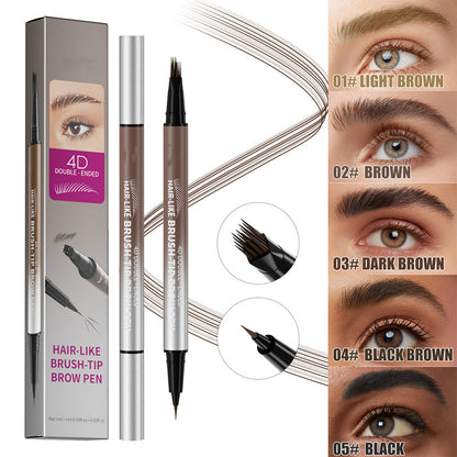 🔥Solange der Vorrat reicht 50 % Rabatt!🎉2-in-1 wasserfester flüssiger Augenbrauenstift