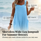 Ärmelloser Weitbein-Jumpsuit für Sommerbrisen