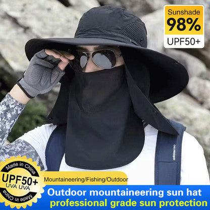 🛡️ 50% RABATT! Outdoor Sonnenhut mit UPF50+ & Gesichtsschutz – Nie mehr Sonnenbrand beim Wandern! 🥾