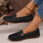 Damen-PU-Leder Loafers, flach