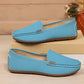 Damen-PU-Leder Loafers, flach