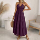 🌴 NUR FÜR BEGRENZTE ZEIT: 50 % RABATT! 👗 Maxikleid für Damen mit Neckholder und rückenfreiem Ausschnitt – gestuft, fließend, im Resort-Stil 🌺