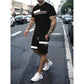 ⏰ 50 % RABATT – Nur für kurze Zeit 👕Herren-T-Shirt & Shorts 2-teiliges Set