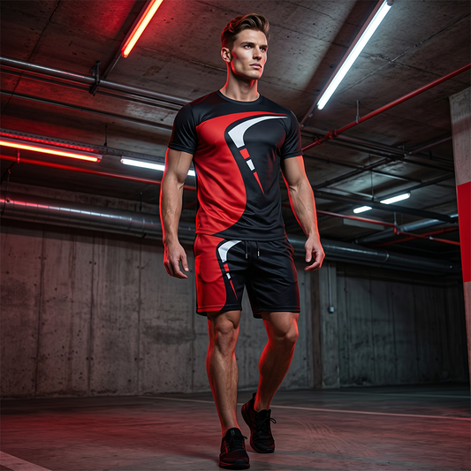 👕 50% RABATT! 🌞 Herren T-Shirt & Shorts Set mit Print – Bequem, lässig & ideal für den Sommer – Leichter Stoff, perfekt für Strand, Urlaub oder heiße Tage zu Hause 🩳