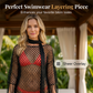 🏆 Last Day Special Price ! 💐Summer Metallic Crochet Cover-Up – Lightweight, Flowy & Effortlessly Stylish summer outfit