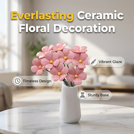 🏺🌸 Everlasting Ceramic Floral Decoration – 50% RABATT! Blütenpracht aus Keramik – ewig schön, nie verwelkt. 🔥✨