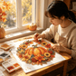 🎁🍂 Herbstlicher Kürbis-Diamantmalerei-Kranz zum Aufhängen – Komplettes DIY-Set