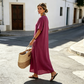 💎 Der Sommerhit 2026 – der Wahnsinn! 👗Maxikleid für Damen mit Knopfleiste und kurzen Ärmeln