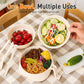 ❄️Sommerfrische 50 % Rabatt!🍜6-teiliges Ramen-Schüssel-Set mit Deckel & Sieb – Mikrowellengeeignete Nudelschüssel mit Besteck für Suppe, Salat & Meal Prep