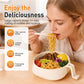 ❄️Sommerfrische 50 % Rabatt!🍜6-teiliges Ramen-Schüssel-Set mit Deckel & Sieb – Mikrowellengeeignete Nudelschüssel mit Besteck für Suppe, Salat & Meal Prep