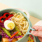❄️Sommerfrische 50 % Rabatt!🍜6-teiliges Ramen-Schüssel-Set mit Deckel & Sieb – Mikrowellengeeignete Nudelschüssel mit Besteck für Suppe, Salat & Meal Prep