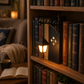 Miniatur-Bücherstütze im Retro-Straßenlaternen-Stil