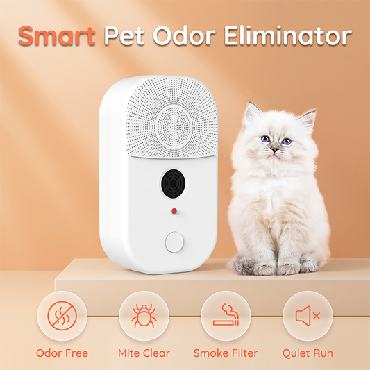 2-in-1 Pet Air Purifier & Ultrasonic Mite Repellent Device
