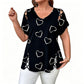 Women's Casual V-Neck Short Sleeve T-Shirt