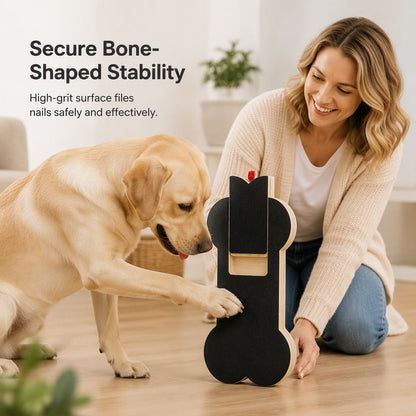Wooden Dog Scratch Board with Pull-Out Treat Box