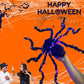 Halloween Schwarze Spinne Dekoration mit Licht