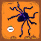 Halloween Schwarze Spinne Dekoration mit Licht