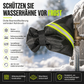 Winter Abdeckung für Außenwasserhähne zum Frostschutz – isolierte Wasserhahnabdeckung mit abgeschrägter Kante und leuchtgrünem Reflexionsstreifen