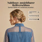 👗 Lantern Sleeve Faux Collar Denim Kleid – femininer Look mit Fake-Kragen, weiten Ärmeln & figurschmeichelndem Denim-Schnitt