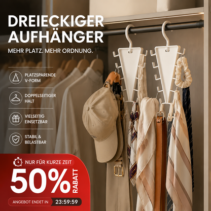 🔥 Alles kaufen & mehr sparen 🎁 1 kaufen, 5 Stück 🛒Multifunktionaler dreieckiger Kleiderschrank-Organizer